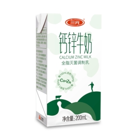 特渠钙锌牛奶 200ml*24盒