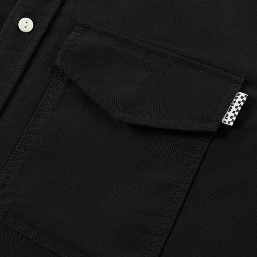 太平鸟男装 长袖黑灰格纹休闲衬衫韩版衬衣B2CHB3267 商品图3