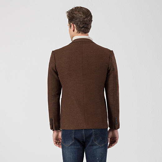 【磨毛保暖】罗蒙秋冬西装外套男士正装商务通勤休闲单西服上衣外套 商品图1