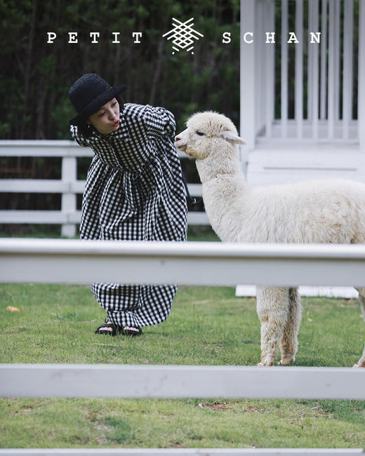 PETIT SCHAN小闪 CLO#048 Young Face 致青春 日本进口双面磨毛棉麻混纺法式翻领秋冬款连衣裙 商品图11