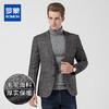 罗蒙 秋冬西装外套男士正装 商务通勤休闲 格子单西服 上衣开衫外套 商品缩略图2