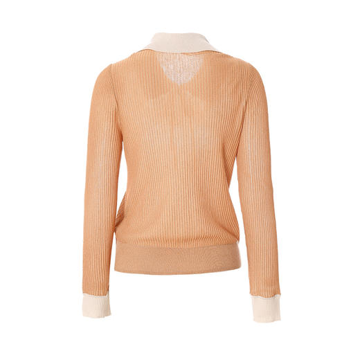 EITIE爱特爱秋季新品时尚拼接针织衫优雅气质女6701404 商品图7