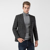 【经典格纹】罗蒙秋冬西装外套 男士正装商务休闲 爸爸装单西服开衫外套 商品缩略图6