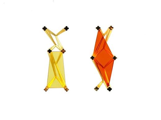 【Lens推荐】绪光系列黄橘宝石耳环 商品图0