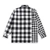 太平鸟男装 衬衫男2021新款棉长袖黑白格潮B2CHB3321 商品缩略图1