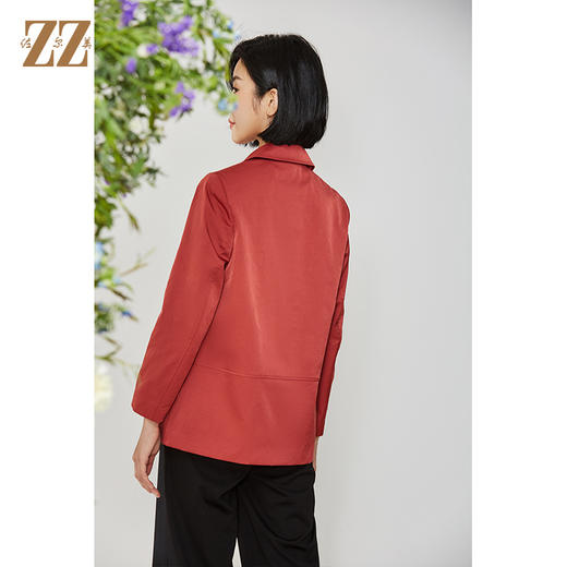佐尔美2021秋季新款 气质休闲中长款风衣E11FZ05 商品图4