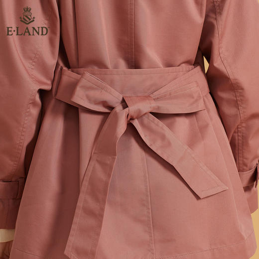 衣恋中长款单排扣风衣外套EEJTB49C2C 商品图3