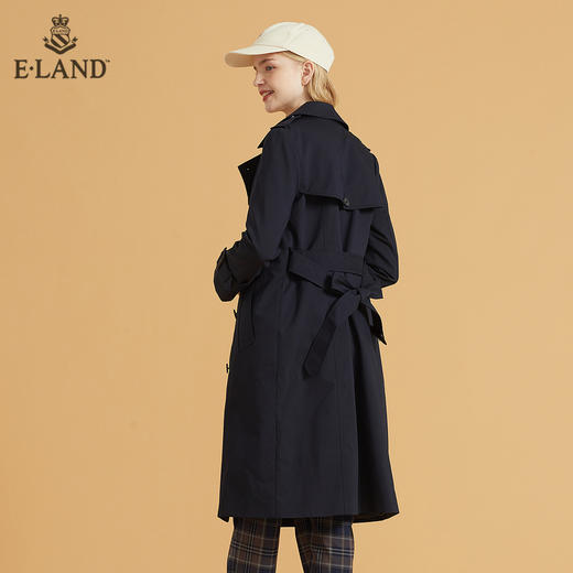 衣恋帅气小个子假两件双排扣腰带风衣外套EEJTB49H4C 商品图2