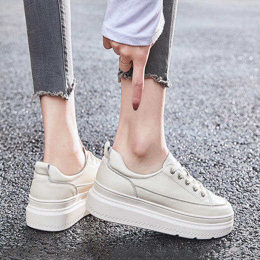 ZHR20新厚底女休闲鞋女板鞋子女运动鞋小白鞋白色女鞋 商品图9