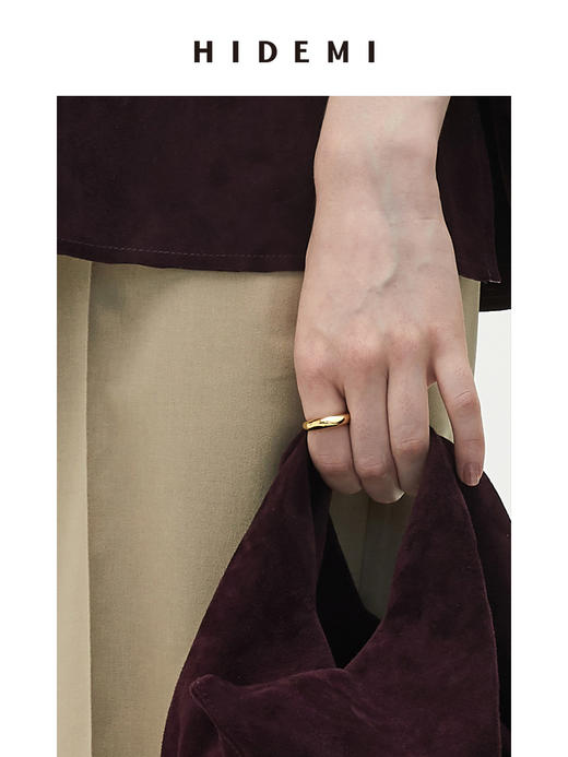 HIDEMI 双圈戒指组合 银色/金色 商品图8