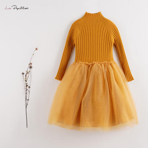 【马克珍妮 法式系列】新款秋冬装 女童扬子羊毛连衣裙210370 商品图2