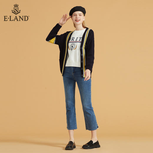 衣恋简约宽松圆领柯基徽章卫衣EEMTB49C5M 商品图1