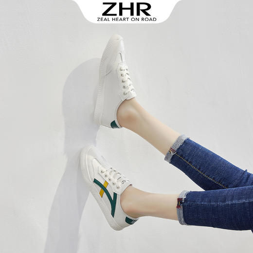 ZHR【国潮运动】学生平底板鞋跑步鞋女休闲鞋子女运动鞋女小白鞋女鞋 商品图7