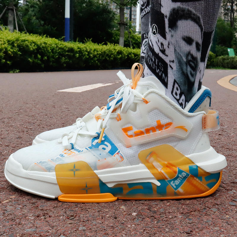 安踏霸道芬达联名休闲鞋2021夏季新款男女鞋网面情侣112138081s