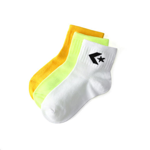 Converse匡威配饰袜子春秋男女童吸汗透气运动三双装短袜子 CV2133010 商品图1