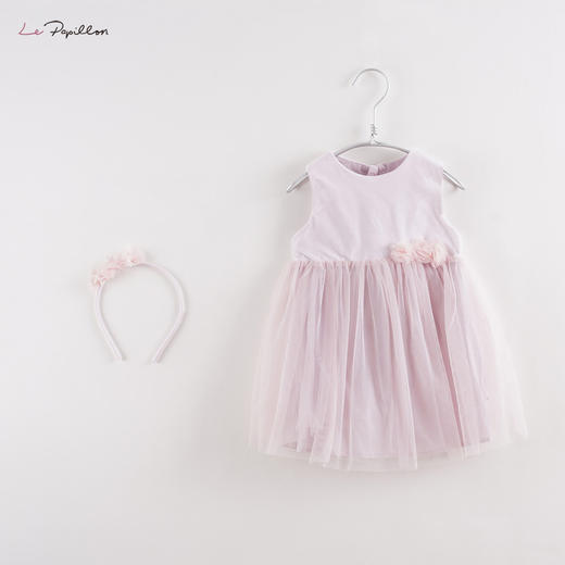 【马克珍妮 法式系列】新款宝宝秋装 女童背心连衣裙213202 商品图1