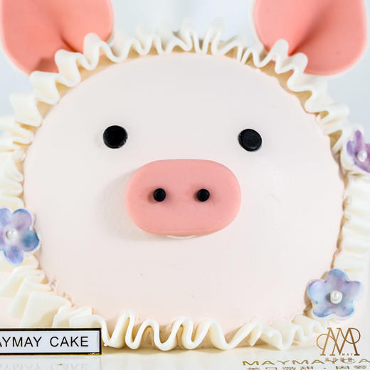【3793】可爱粉色·圆圆猪头蛋糕 商品图3