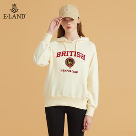 衣恋宽松简约风柯基徽章连帽卫衣EEMTB49C4C