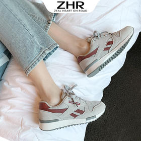 ZHR平底跑步鞋女休闲鞋子女运动鞋女老爹鞋女小白鞋女鞋