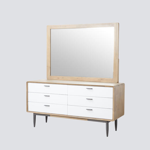 NS家居nsfurniture进口实木斗柜+化妆镜NSCB-ALB WHT B04/NSDE-ALB WHT B05 商品图5