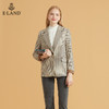 衣恋小众复古格子长袖西装外套EEJKB49H6M 商品缩略图0