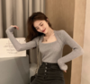 Im Presionismo 针织打底衫系列【V领、U领、方领 承包你整个秋冬的针织衫】【任意挑选两件 5色可选】 商品缩略图7