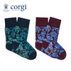 CORGI柯基英国男女同款进口拼色花卉印花针织中筒袜子春夏季男女同款 商品缩略图0