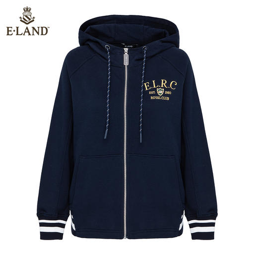 衣恋潮酷个性连帽拉链长袖卫衣外套EEMTB49C8M 商品图4