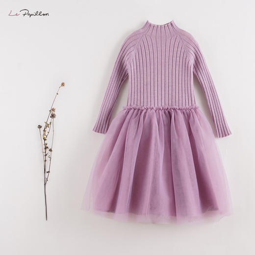 【马克珍妮 法式系列】新款秋冬装 女童扬子羊毛连衣裙210370 商品图0