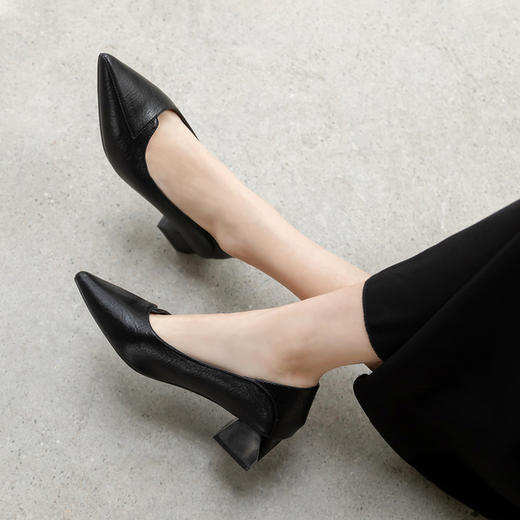 ZHR【软面软底】妈妈鞋通勤鞋皮鞋女高跟鞋子女乐福鞋浅口女单鞋女鞋 商品图13