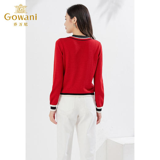 乔万尼春羊毛衫针织衫假两件EI3M249 商品图3