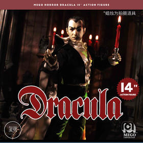 现货 Mego 德古拉 吸血鬼 Dracula 14英寸 可动人偶
