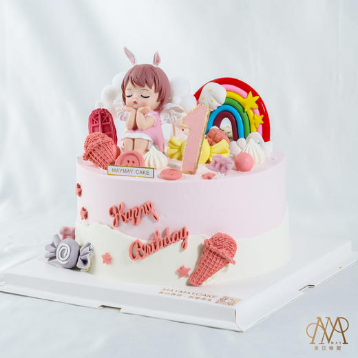 【3767】粉色色系·小天使安妮蛋糕 商品图0