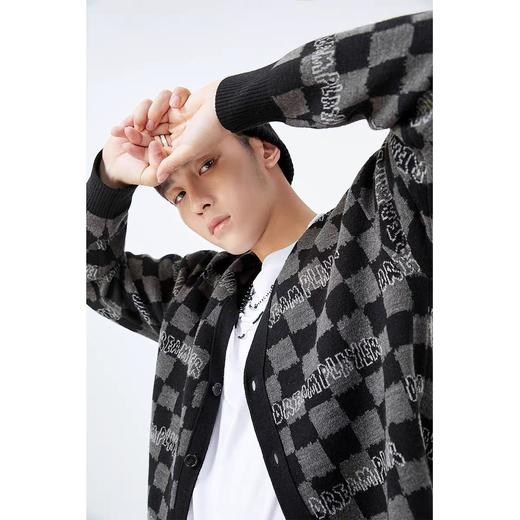 太平鸟男装 新款毛开衫休闲毛衣格子针织衫B2EAB3304 商品图1