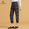衣恋高腰格子英伦风束脚长裤EETCB49C4M 商品缩略图1