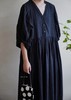 elsa esturgie 炭黑结袖设计连衣裙 商品缩略图0