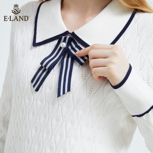 衣恋学院风娃娃领温柔甜美针织衫EEKWB49C5C 商品图3