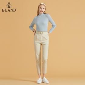 衣恋简约纯色设计感直筒长裤EETCB49H3M