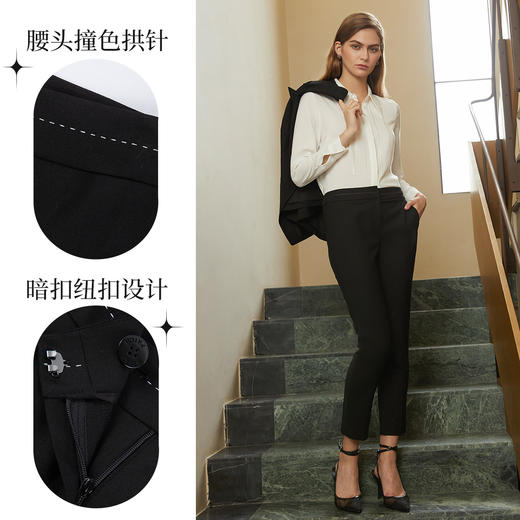PRICH2021年新款气质显瘦直筒小脚西装裤女职场OL风PRTCB7805N 商品图2