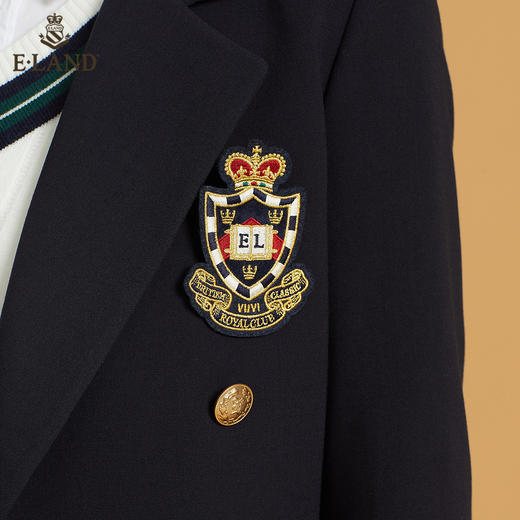 衣恋学院风西装领双排扣外套EEJKB49H4M 商品图3