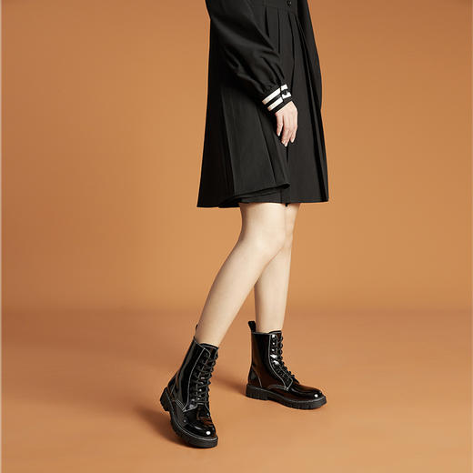 【清仓特卖】西遇马丁靴女英伦风年冬季新款潮ins酷齿轮底休闲百搭短靴女	21913882 商品图2