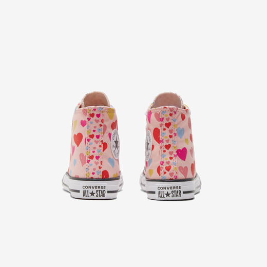 Converse匡威商场同款童鞋童鞋新款少女童高帮运动爱心形印花帆布板鞋 671608C 商品图1