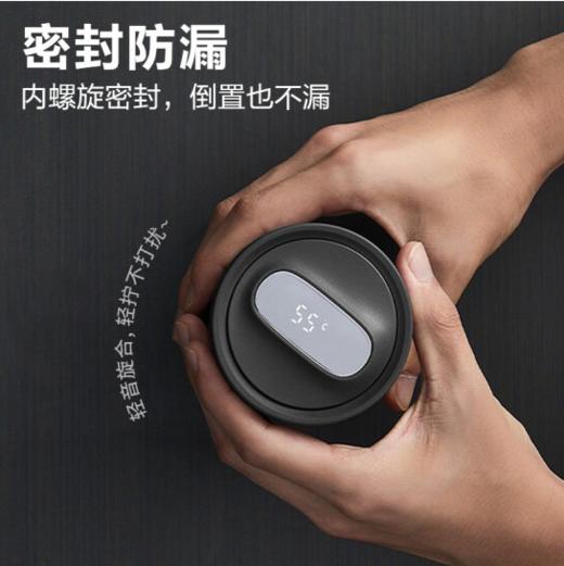 苏泊尔（SUPOR）保温杯智能显温纯钛水杯男女士咖啡杯商务办公室泡茶杯大容量便携带茶滤随身杯子 礼盒装 42HV10珠光白 420ML 商品图4