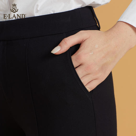衣恋显瘦直筒垂坠感休闲西装裤EETCB49H1M 商品图3