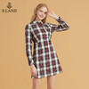 衣恋宽松学院格子衬衫裙EEOWB49C5M 商品缩略图4
