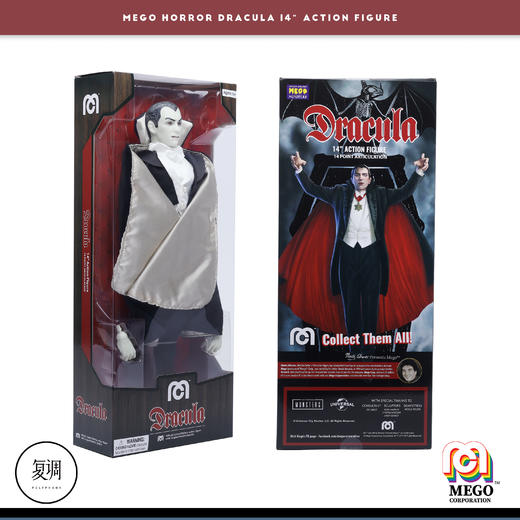 现货 Mego 德古拉 吸血鬼 Dracula 14英寸 可动人偶 商品图10