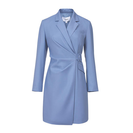 VIMAGE纬漫纪秋季新款气质时尚西装翻领收腰系带连衣裙V1607224 商品图5