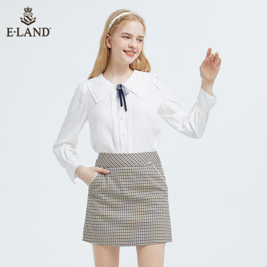 衣恋优雅甜美显瘦包臀格子半身裙EEWHB49H2M 商品图4