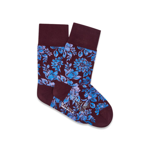 CORGI柯基英国男女同款进口拼色花卉印花针织中筒袜子春夏季男女同款 商品图2