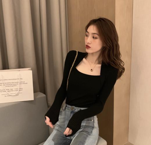 Im Presionismo 针织打底衫系列【V领、U领、方领 承包你整个秋冬的针织衫】【任意挑选两件 5色可选】 商品图3